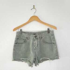Urban Outfitters BDG High Rise Sage Green Denim Shorts